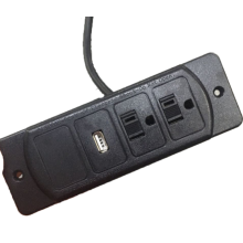 Stripe de puissance américaine avec le port USB