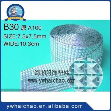 Modern style simple design crystal rhinestone chain trimming in many style