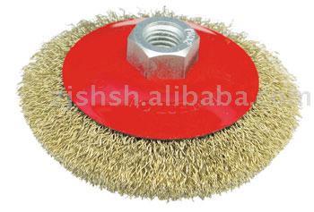 bevel brush- crimped wire