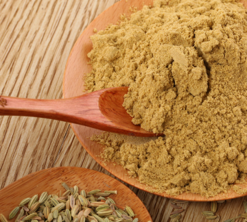 Delicious fennel powder used to make turkey