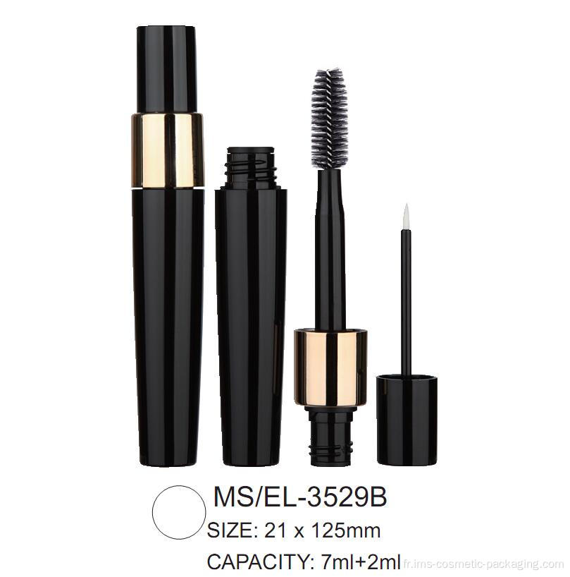 Mascara cosmétique rond à double tête