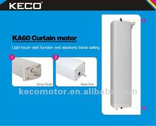 Keco Curtain Motor KA60A for electric sliding curtain track used in hotel curtain, home draperies with remote transmitters