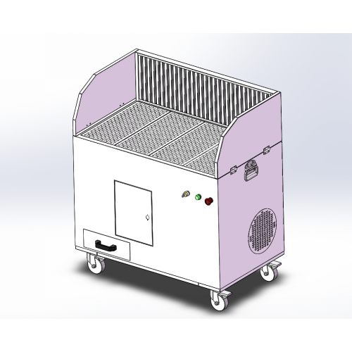 Schleifen und Polieren von Downdraught Workbench