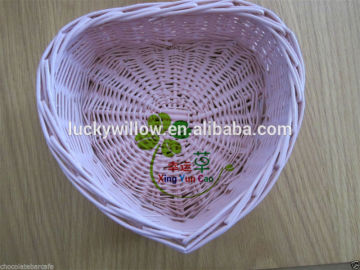 heart wicker storage fruit baskets empty fruit basket