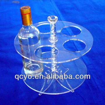 clear acrylic wine display/acrylic display for wine