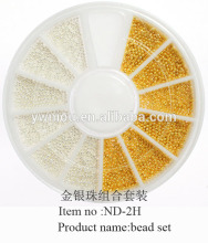 Mini Steel Gold & Silver bead sets