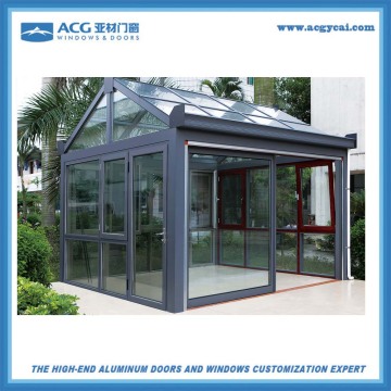 2016 low price aluminium sunhouse/ glass room /glass sunshine house/ tenpered glass sunshine house