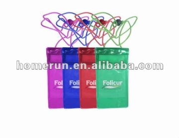 PVC waterproof bag for mobil phone and camera/waterproof mobil bag.