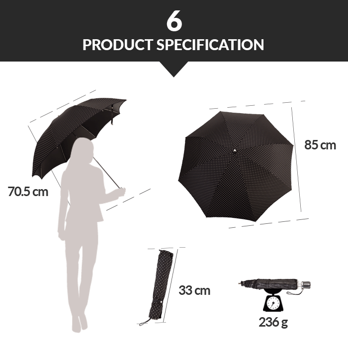 Parasol avec imprimé à pois Parasol With Dot Print