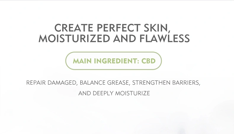 OEM Cbd Face Relieve Physical Pain Moisturizer Anti Freckle Whitening Element Facial Cream Cbd Face Cream Lotion