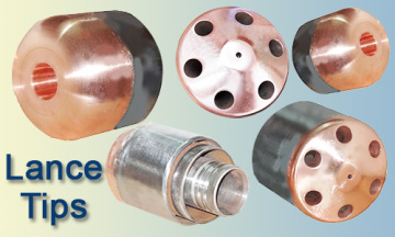 Good performance oxygen lance nozzle / tip for metal melting furnace