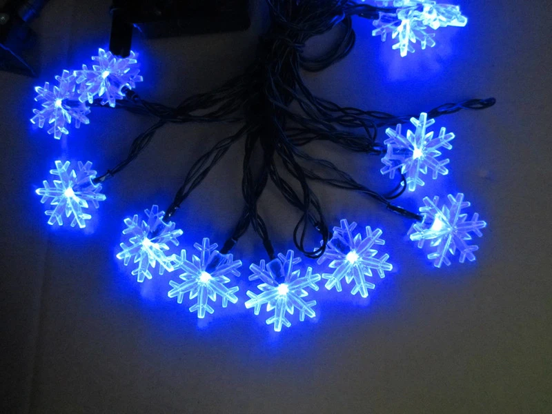 30LED Snowflakes Outdoor Waterproof Christmas Decoration LED Light String