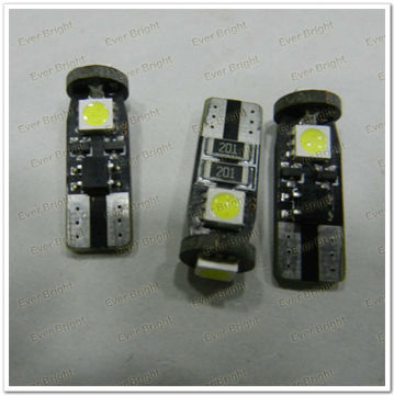 T10 Nonpolar 5050 1Smd Led Canbus Error Free 12~15LM Warning Canceller,canbus led light