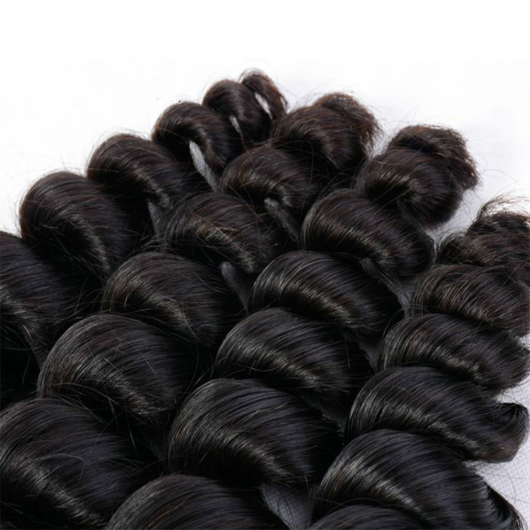 Human Hair Virgin Vendor From China,  Brazilian Virgin Hair Extensions Loose Wave Style Extensions bundles For Black Women