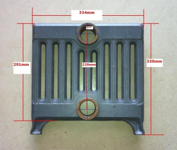 Nine column cast iron radiator