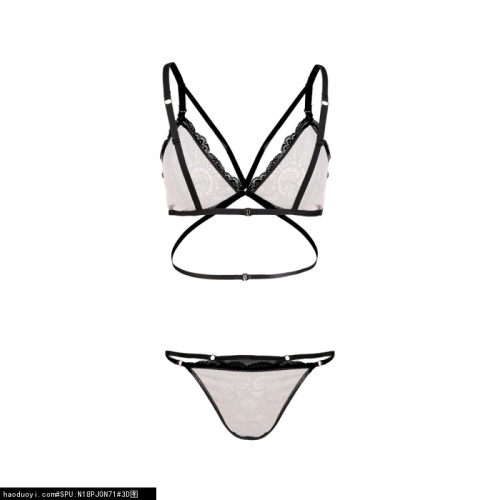 Tanga de bikini de triángulo de encaje personalizado conjunto de 2 piezas
