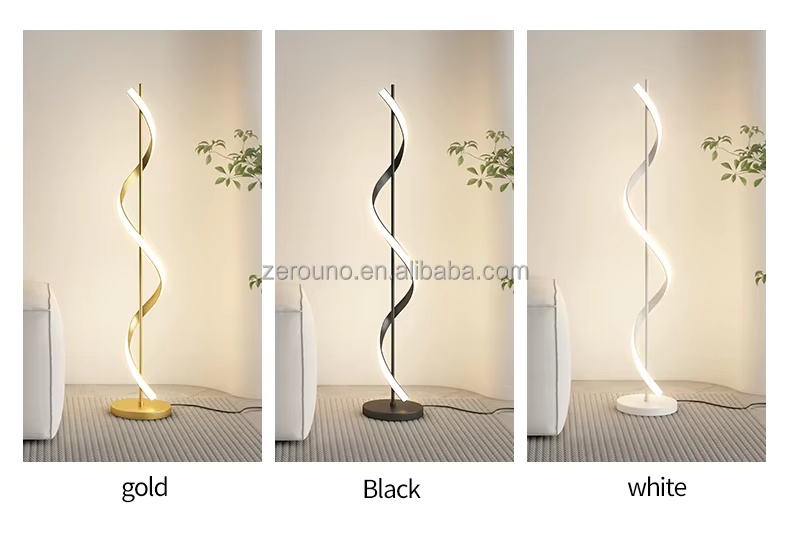 luxury-gold-finish-spiral-floor-lamp-wholesal luxury-gold-finish-spiral-floor-lamp-wholesal