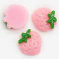 Kawaii Pink Strawberry Beads Charms 100pcs For Handmade Craft Decor Charms Miniature Ornament Factory Factory