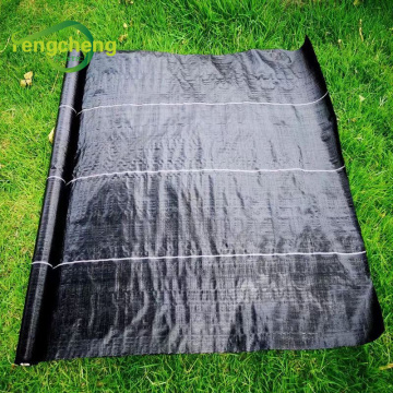 Black woven weed mat vegetable garden weed fabric