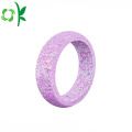 Bague de couleur de mélange de silicone belle alliances chaudes