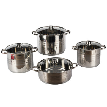 8Pieces Useful Stainless Steel Pot Set