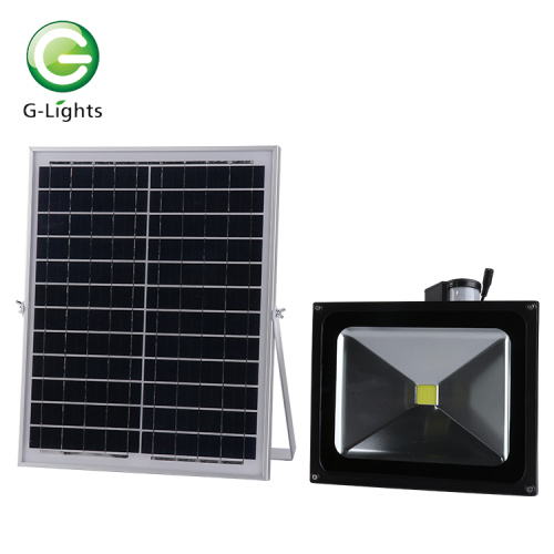 COB Chip LED Luz de inundación solar 50w