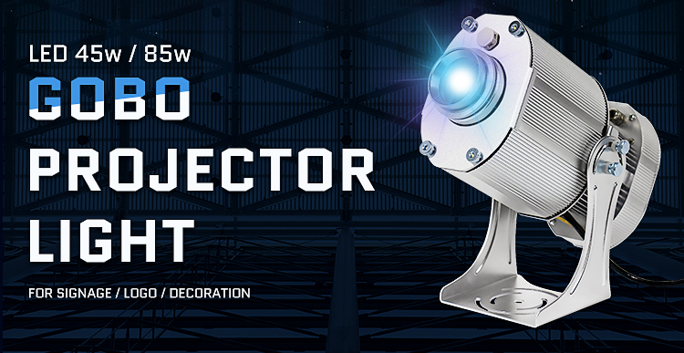 Outdoor Christmas Projector 80 Watt Logo Projector Led Rotating Advertising Gobo Projector Lights