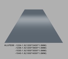 Glossy Iron Grey Aluminum Sheet Plate 1.6mm