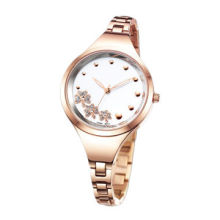 2014 Women's Roles IP Plating Rose Gold Stainless Steel Fashionable Bracelet/Watch, 3.5cm Case Size