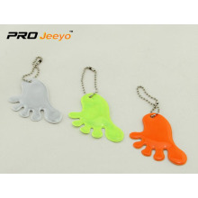 Promotional Cute Feet Shape Reflective Pendant