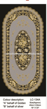 pvc independent golden lace vinyl tablecloth//wedding lace tablecloth