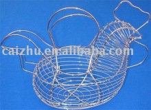 Chrome iron egg basket
