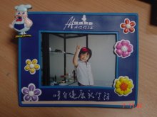 cheap sale environmental friendly embossing colorful flower engraved silicone frame photoes