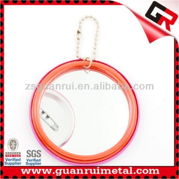 Top quality Attractive mirror tin button badge