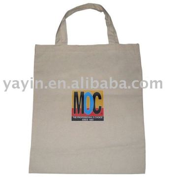 Plain cotton tote bag with logo printing