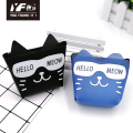 Custom cute cartoon cat PU pencil case