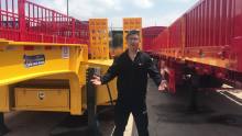 3 Axles 60tons Low Bed Lowboy Semi-trailers