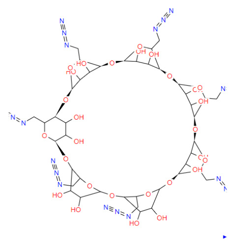 Heptakis- (6-azido-6-deoxy) -β-cyclodextrin CAS: 53958-47-7