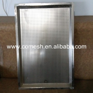 Super mirror finish stainless steel sheet tray