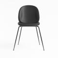 Gamfratesi beetle leather dining chair para sa gubi