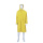 waterproof 120cm long yellow PVC raincoat