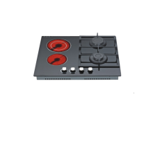 Electrical and Gas Cooker with One Ceramic Hob