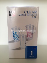 2015 plastic food safe acrylic pitcher, PS BPA free pitcher set