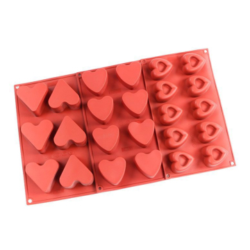Heart-shaped Silicone Baking Mold