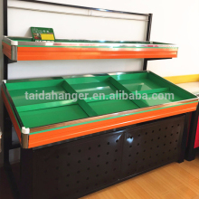 Double Layers Metal Board Vegetable Rack, Vegetable and Fruits Display Rack, Steel Fruit Vegetable Display Rack