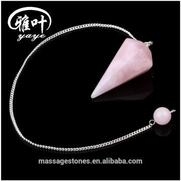 Rose Quartz Stones Dowsing Pendulum/Crystals Pendulums for sale