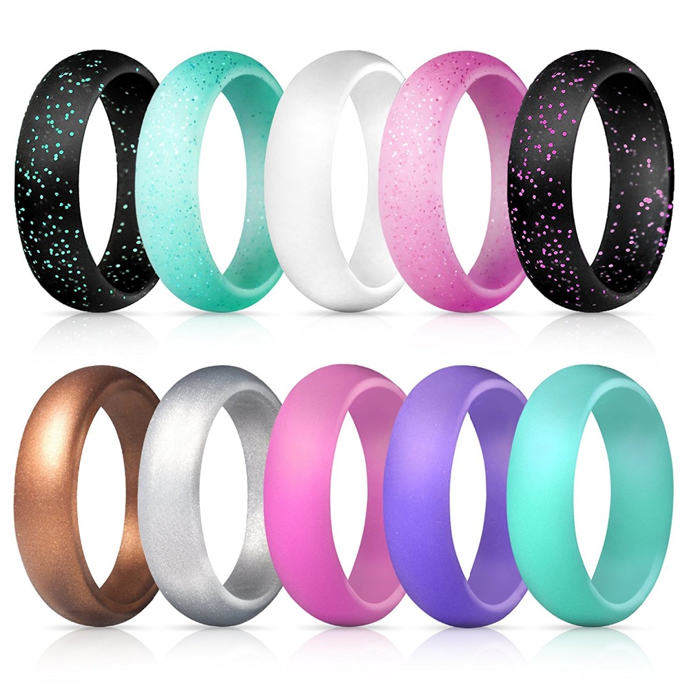 Fashionable Silicone Wedding Ring For Women