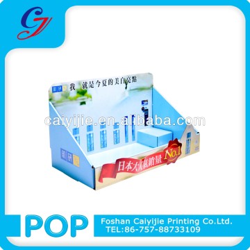 Beautiful hot sale facial cosmetic assemble counter paper PDQ