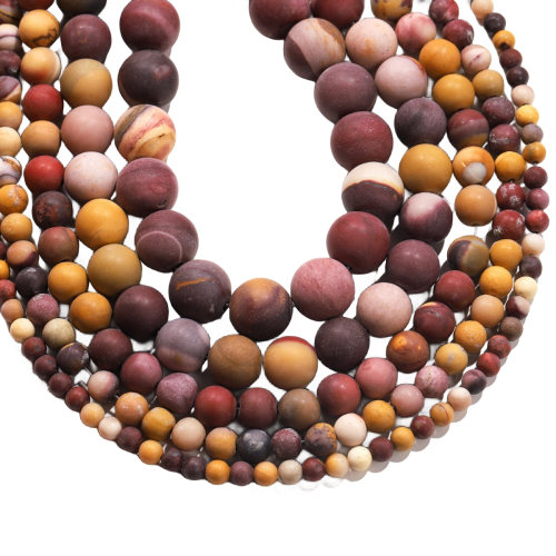 Natura Mookaite Stone Loose Beads 4mm, 6mm, 8mm, 10mm Mookaite Diy Manik untuk Barang Kemas Bulat