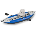 Plástico doble inflable canoa kayak 3 persona